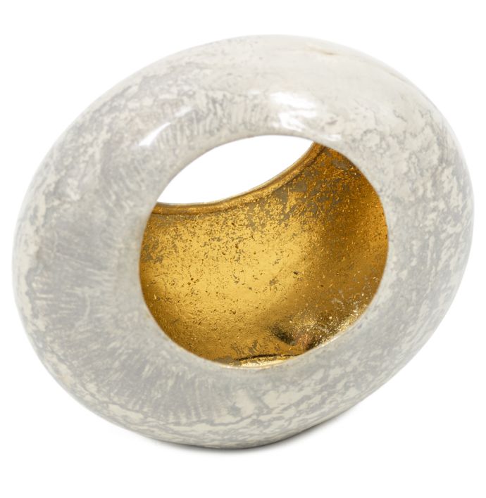Standing egg windlicht cream