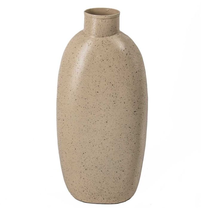 Metalen vaas zand dots