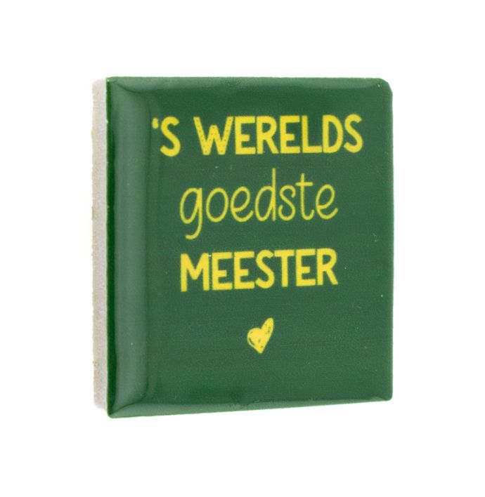 Magneettegeltje Meester