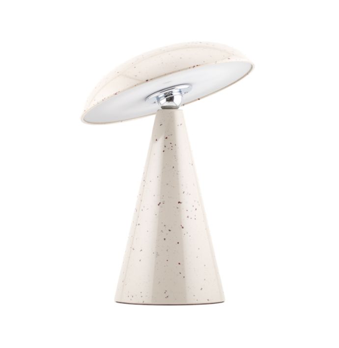 Bureaulamp Mushie LED op accu white dots