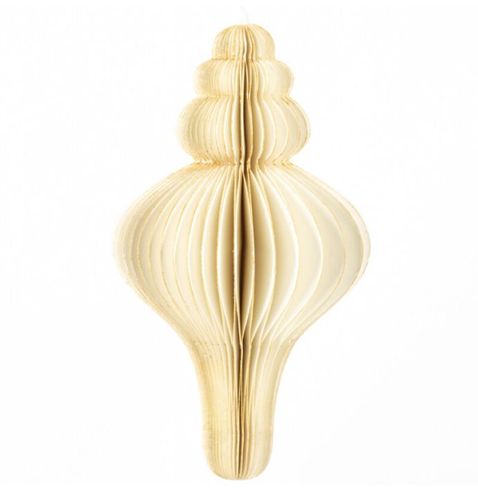 Papieren honeycomb hanger wit