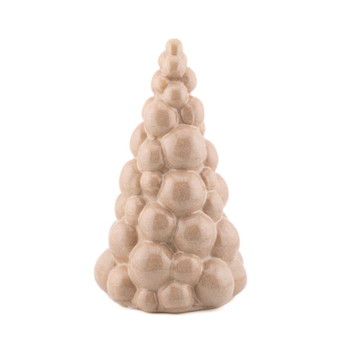 Ornament kerstboom Fir beige S