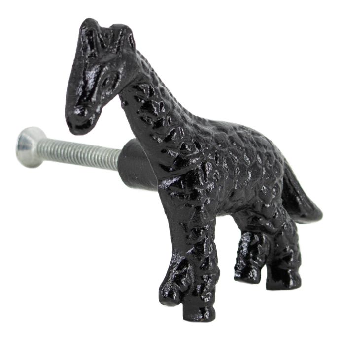 Knopje giraffe zwart