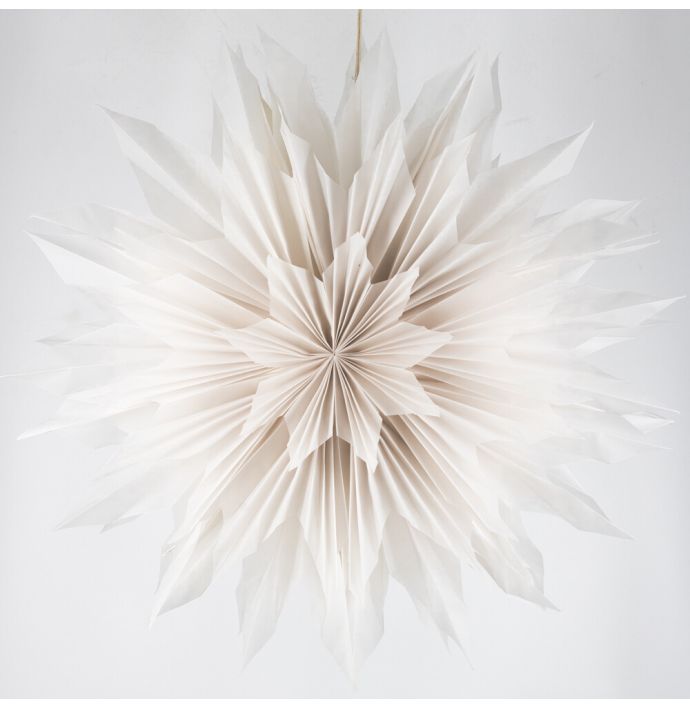 Kerstster sun 80cm wit met pendel