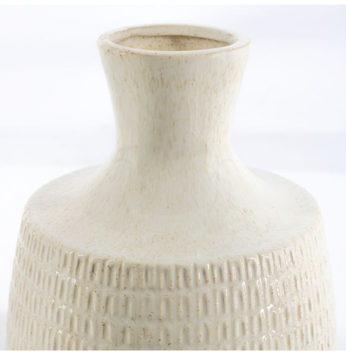 Aardewerk vaas Souk beige