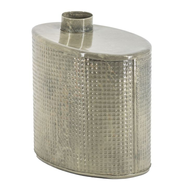 Metalen vaas ovaal moon grey
