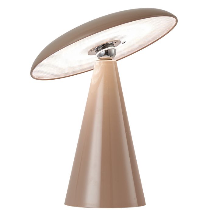 Bureaulamp Mush LED op accu taupe
