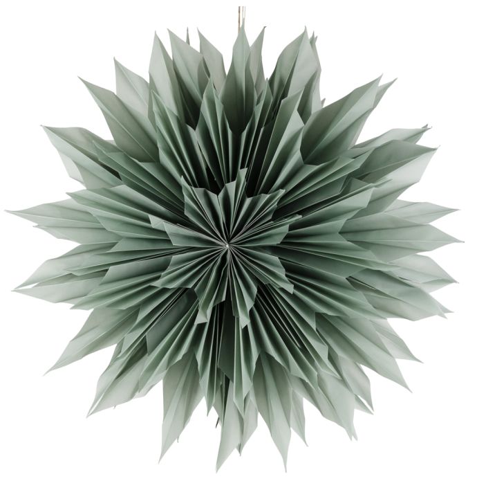 Kerstster sun 80cm turquoise met pendel