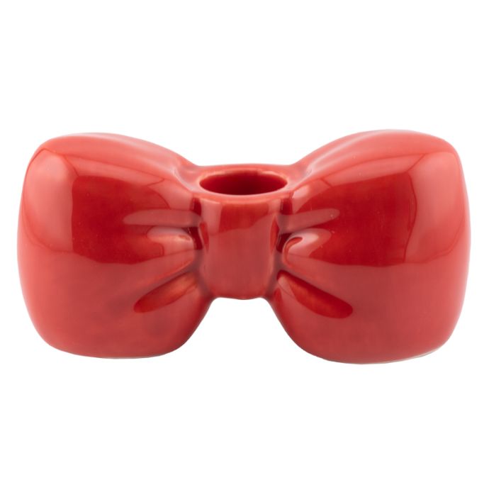 Kaarsenstandaard bow rood
