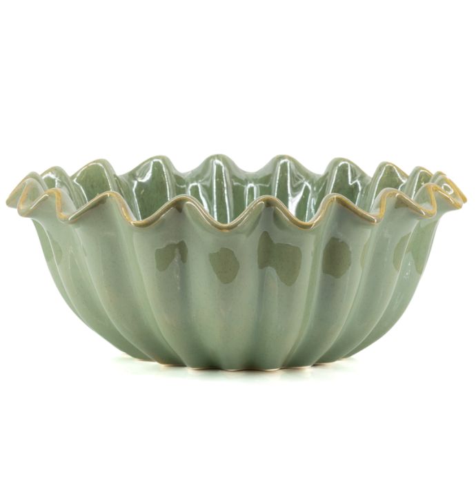 Aardewerk schaal Virea L jade