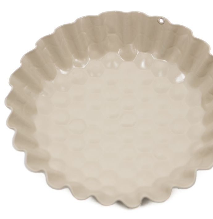 Metalen schaaltje honeycomb sand