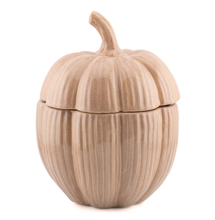 Opbergbakje pompoen Gourd beige S