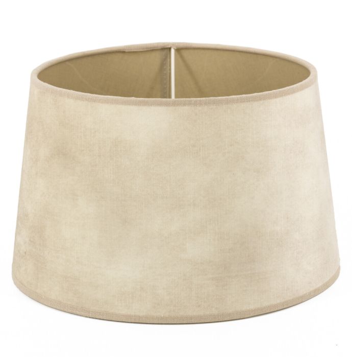 Lampenkap 40cm velvet naturel