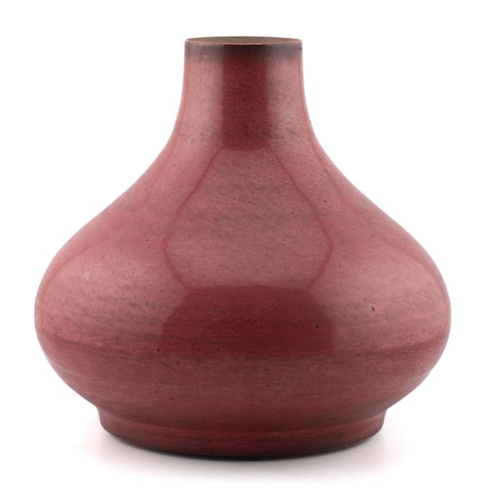 Metalen vaas spheric roze