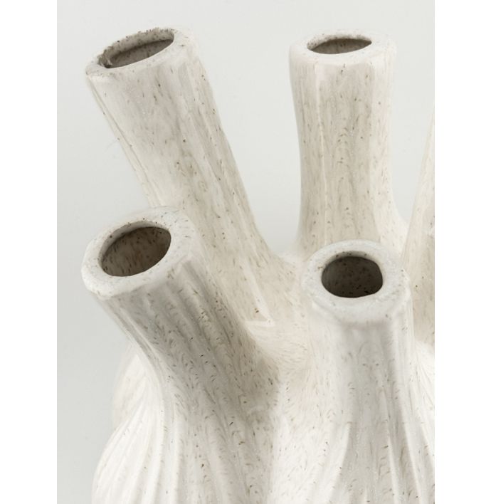 Aardewerk tulpenvaas Garlic beige B