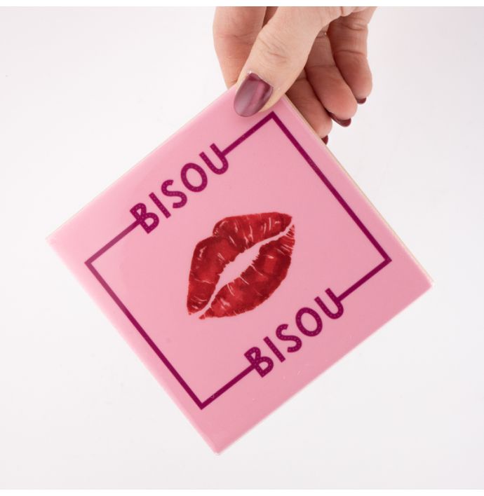 Tegeltje Bisou bisou