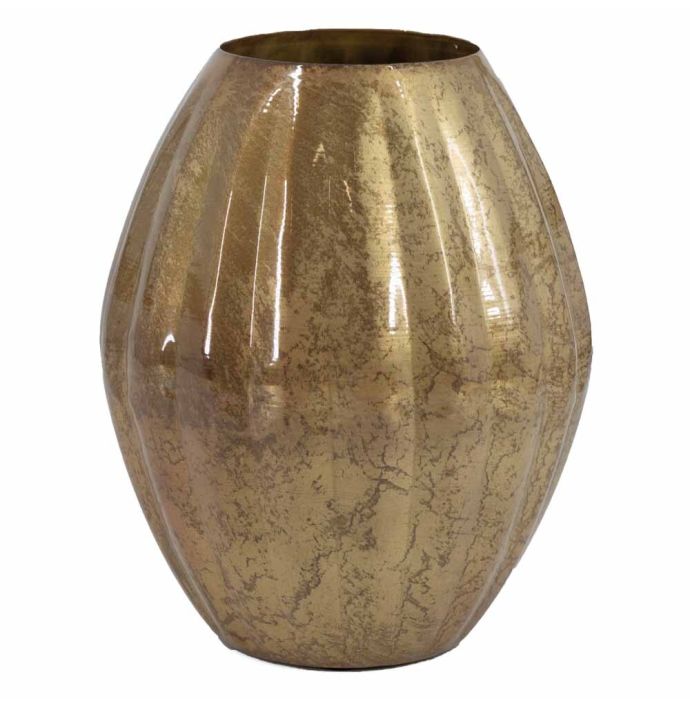 Metalen vaas peach
