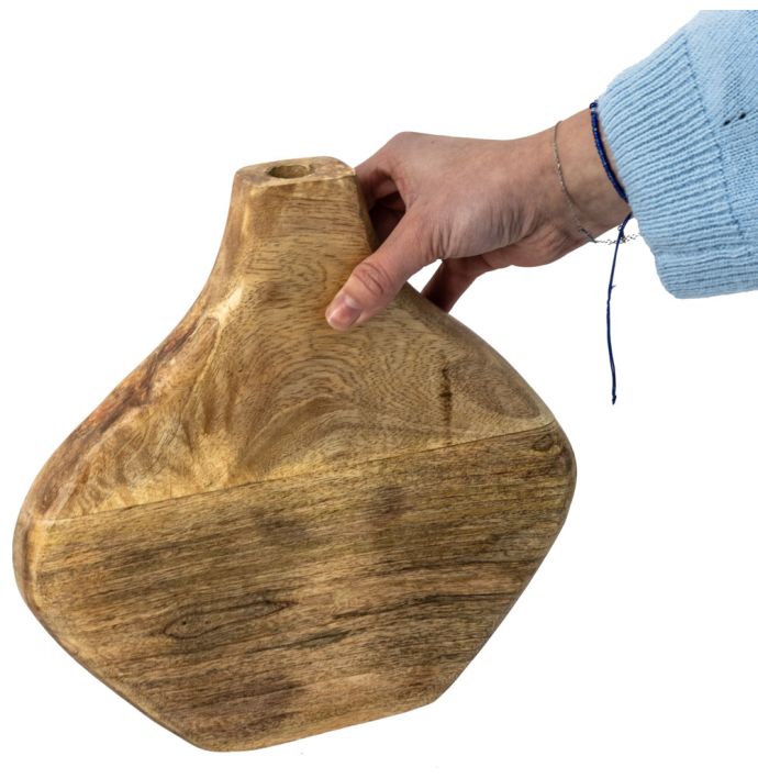 Houten vaas organisch naturel