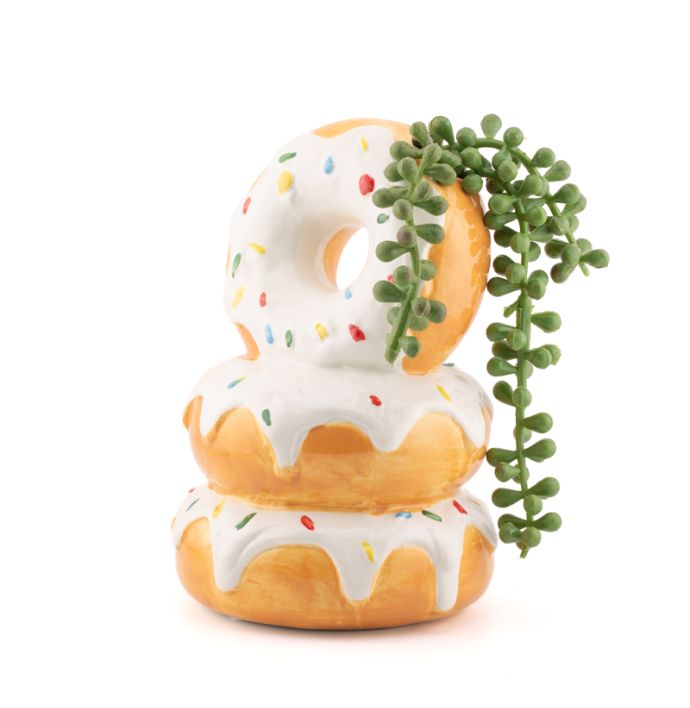 Aardewerk vaas Donuts