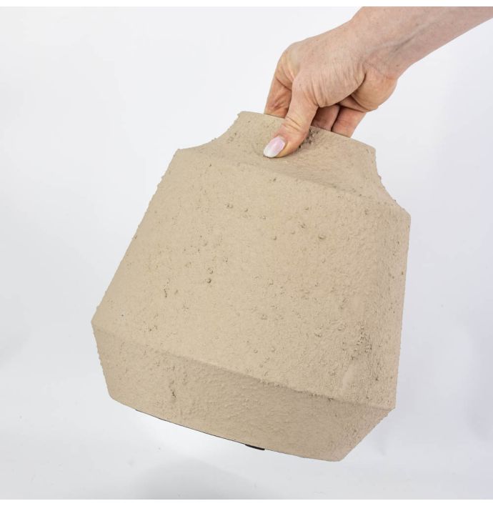 Metalen vaas sand stone