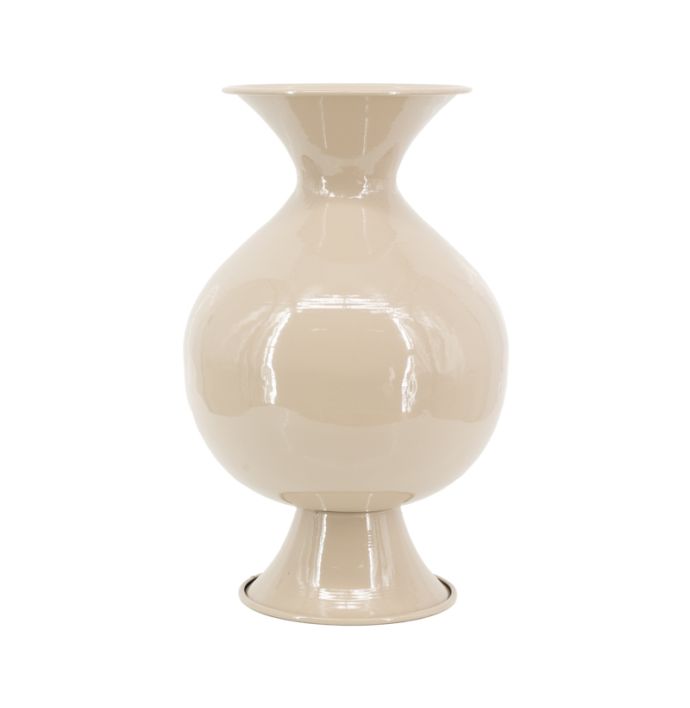 Metalen vaas Shiro S glossy sand