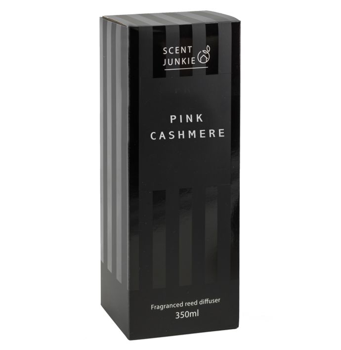 Geurdiffuser met stokjes 350ml pink cashmere