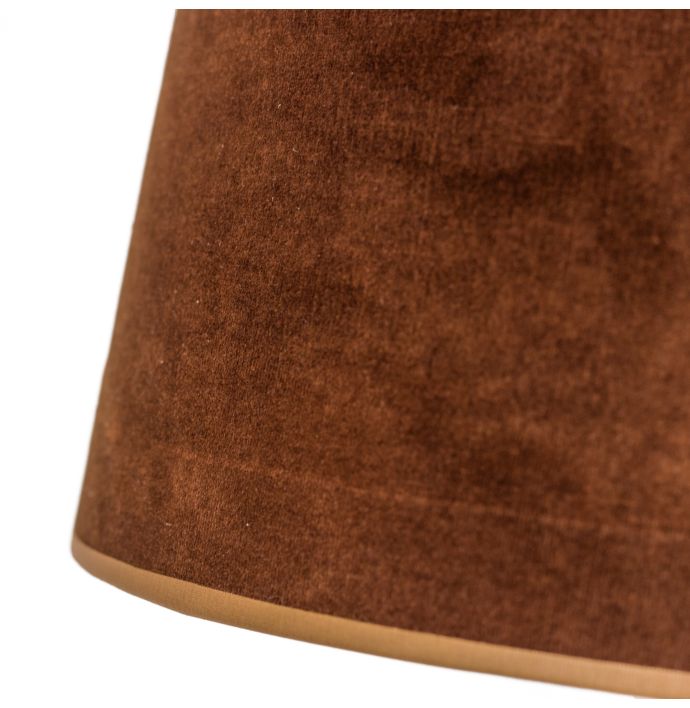 Lampenkap 45cm velvet copper