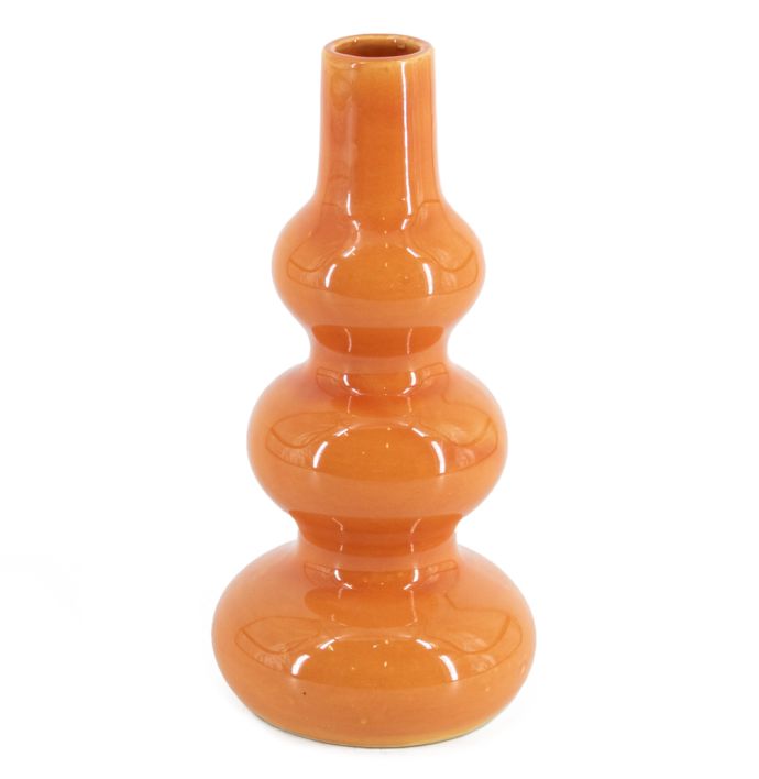 Aardewerk vaas tangerine