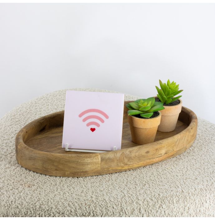 Tegeltje wifi heart