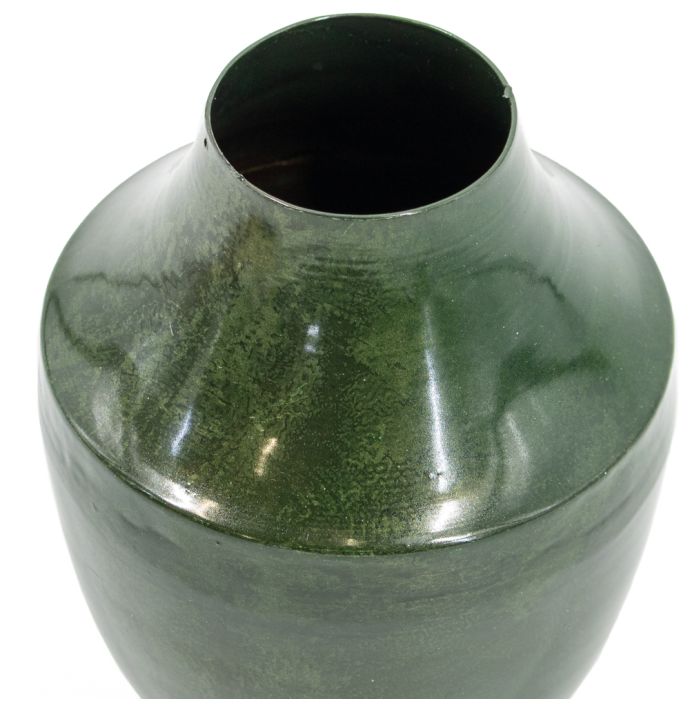 Metalen vaas groen