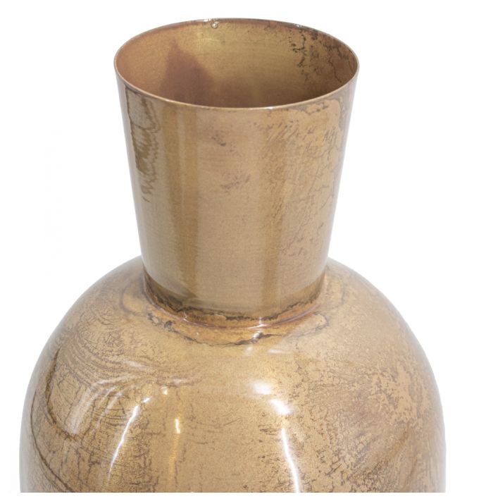 Metalen vaas peach