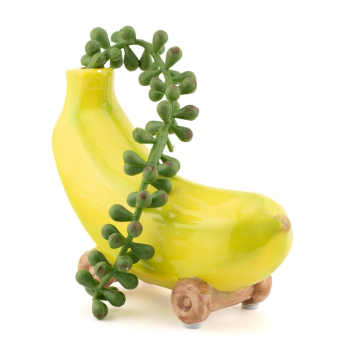Aardewerk vaas Banaan skateboard