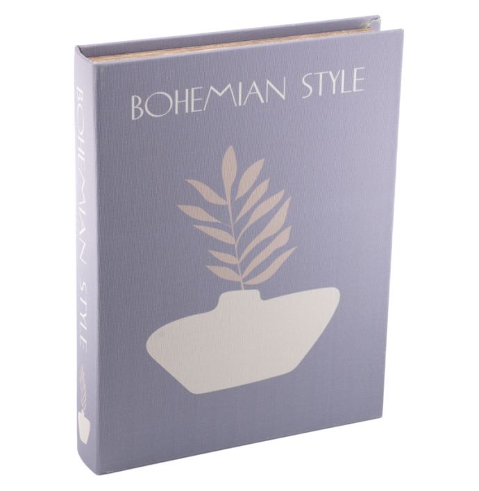Opbergboek Bohemian blauw 28,5x22cm