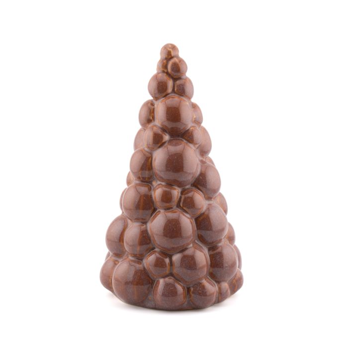 Ornament kerstboom Fir bruin S
