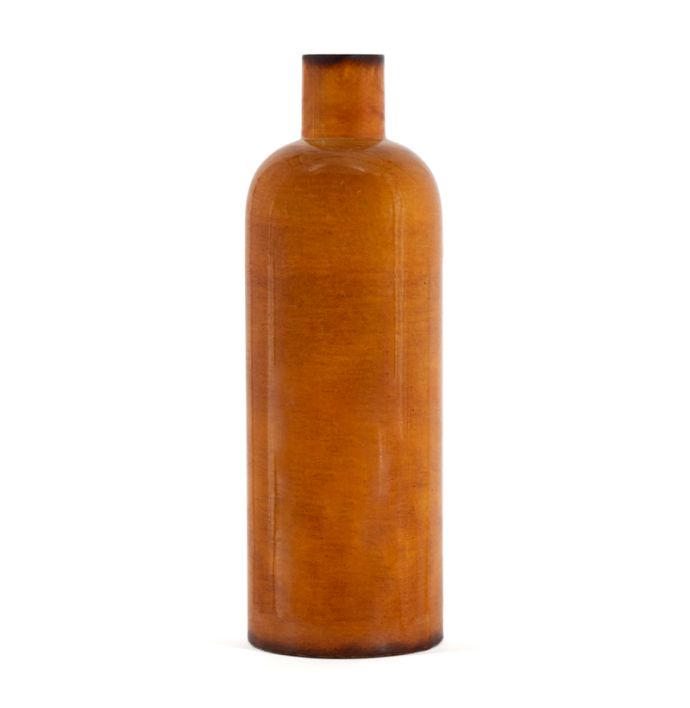 Metalen vaas tangerine