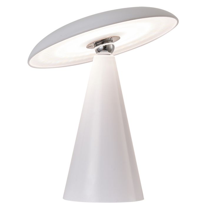 Bureaulamp Mush LED op accu wit