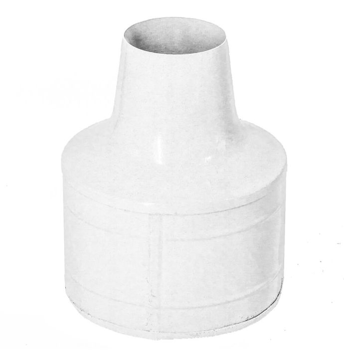 Metalen vaas white marble