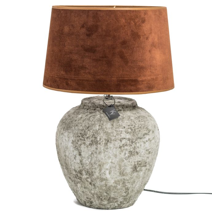 Lampenkap 35cm velvet copper