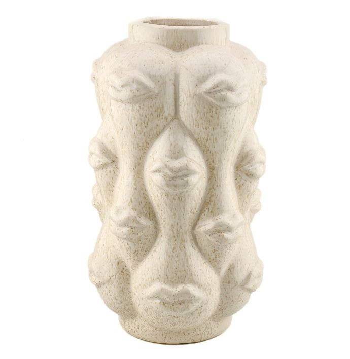 Aardewerk vaas Lips beige