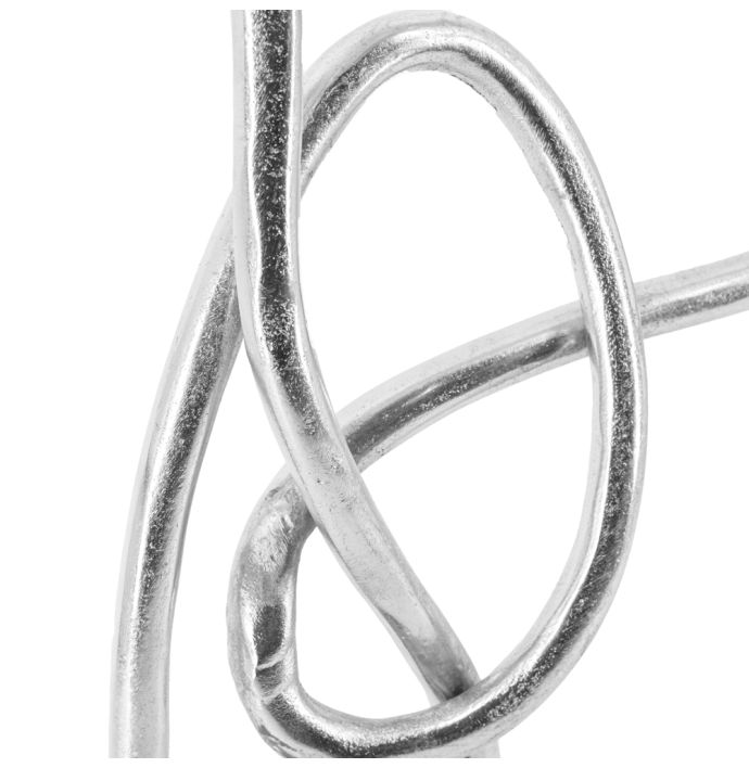 Beeld knoop zilver