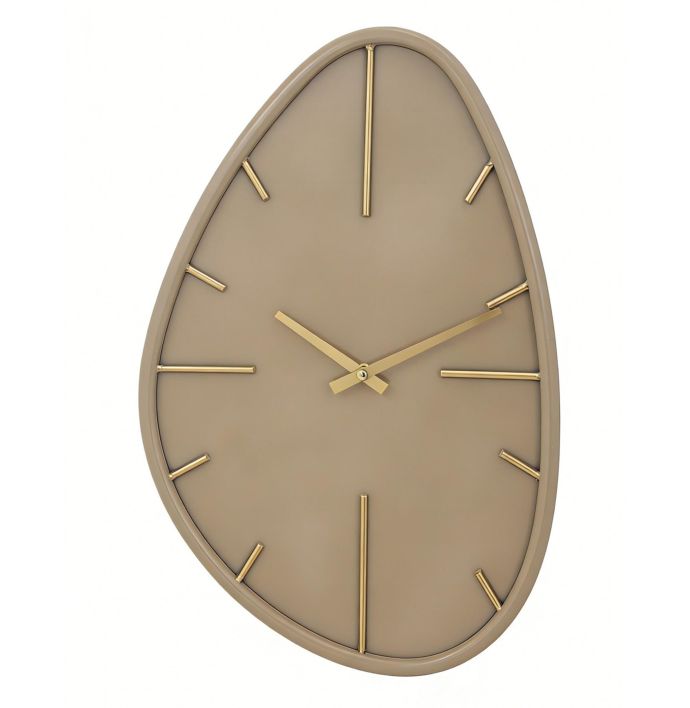 Wandklok Evia organisch beige