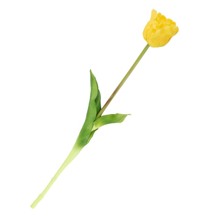Kunst tulp open real touch geel