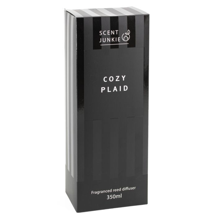 Geurdiffuser met stokjes 350ml cozy plaid