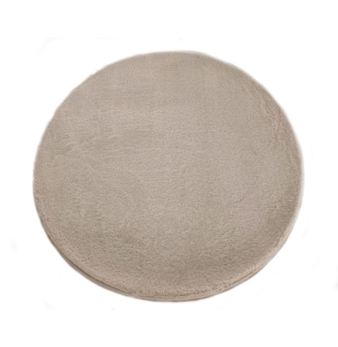 Karpet Fluffy rond 170cm taupe