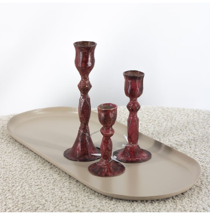 Metalen kaarsenstandaard lumen mulberry
