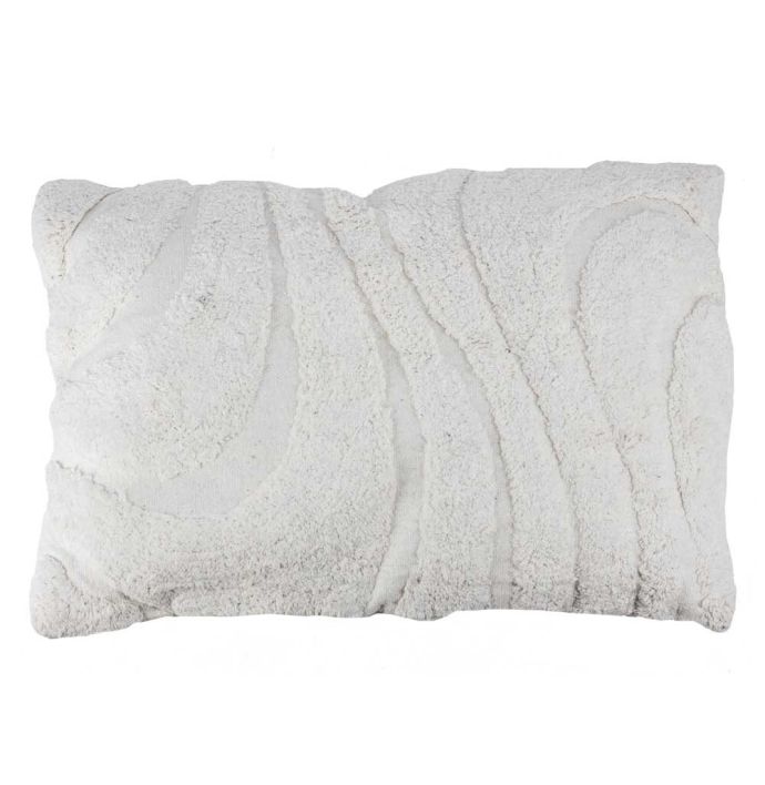 Sierkussen Fluffy organic cream