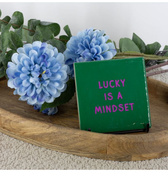 Tegeltje lucky is a mindset