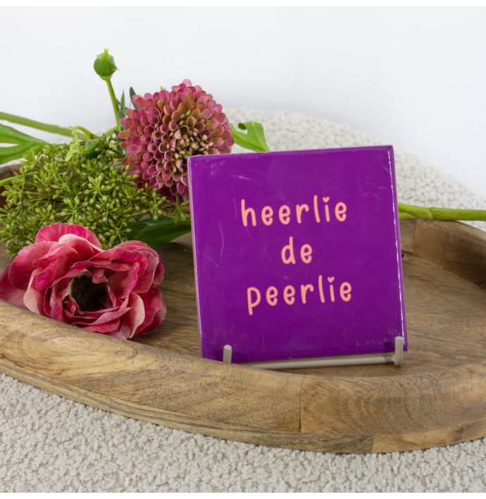 Tegeltje heerlie de peerlie