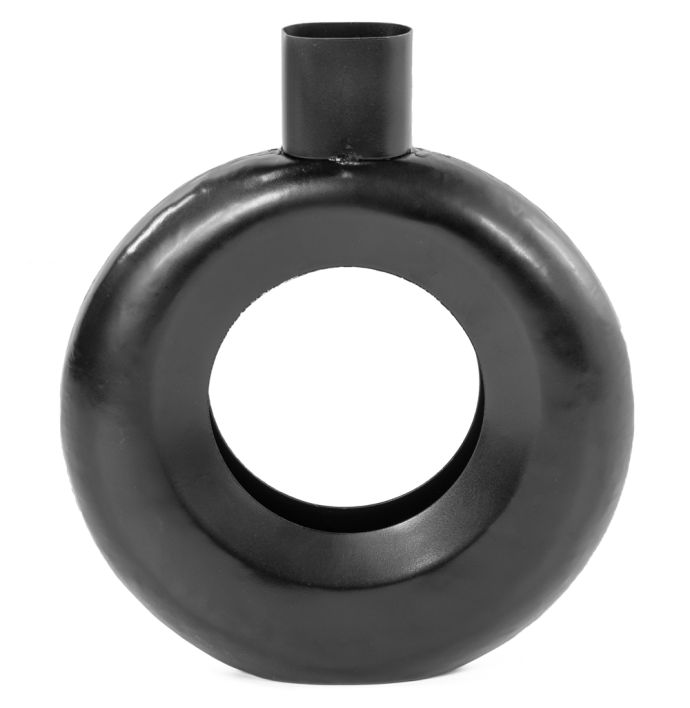 Vaas donut rond zwart