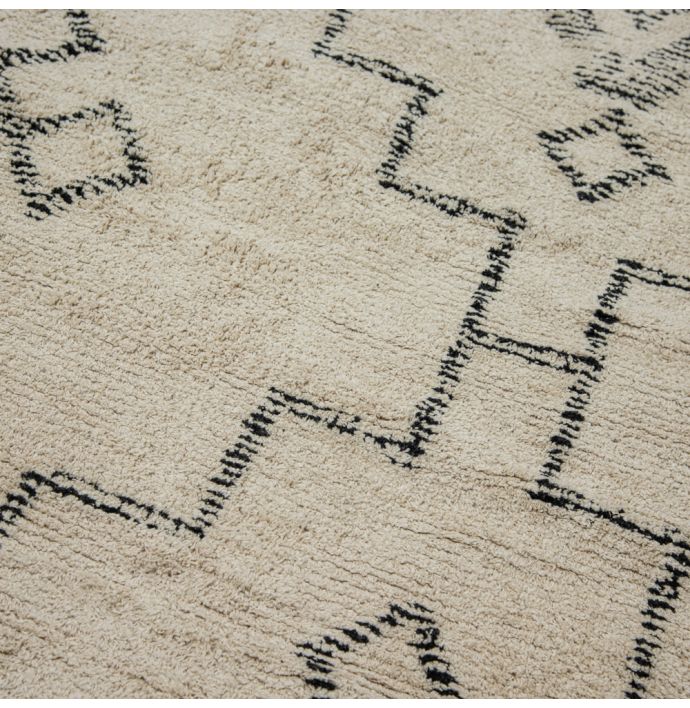 Karpet katoen Anda 200x290cm naturel